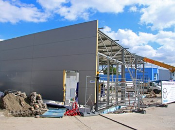 Nová predajňa áut Mazda Trnava vo výstavbe